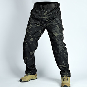 Resistant <b>Work</b> Pant Man Multi-pocket Straight <b>Cargo</b> Trousers Outdoor Jogging Tactical Pants Spring Autumn Casual Trousers - Product Image 4