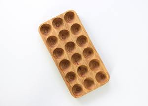 Support en bois en spirale pour œufs, idéal pour le stockage et la présentation d'œufs frais, disponible à prix abordable. - Product Image 3