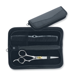 Juego de tijeras para cortar el pelo, tijeras de Barbería para corte y adelgazamiento - Product Image 1