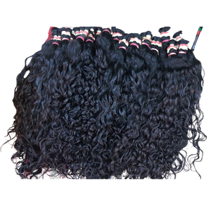 100% naturel humain cheveux bruts vierge de l'inde humain tressage cheveux en vrac meilleure vierge cheveux humains vague de corps - Product Image 3