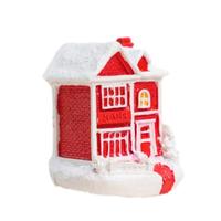Nouvelle maison de Noël en résine 2026, style dessin animé, maison en pain d'épices, rose pastel, vente en gros, décoration d'intérieur, cadeau