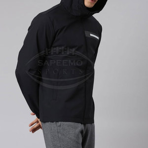 Men Winter <b>Running</b> <b>Jacket</b> Front Logo Stand Collar <b>Lightweight</b> Windproof Breathable Design for Outdoor Training Daily Fitness - Product Image 6