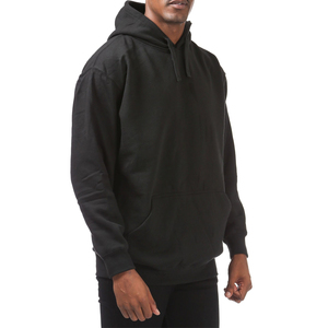 Sweats à capuche surdimensionnés de couleur unie pour hommes pull thermique d'hiver en polaire sweat élégant pull super lourd pour hommes à capuche - Product Image 3