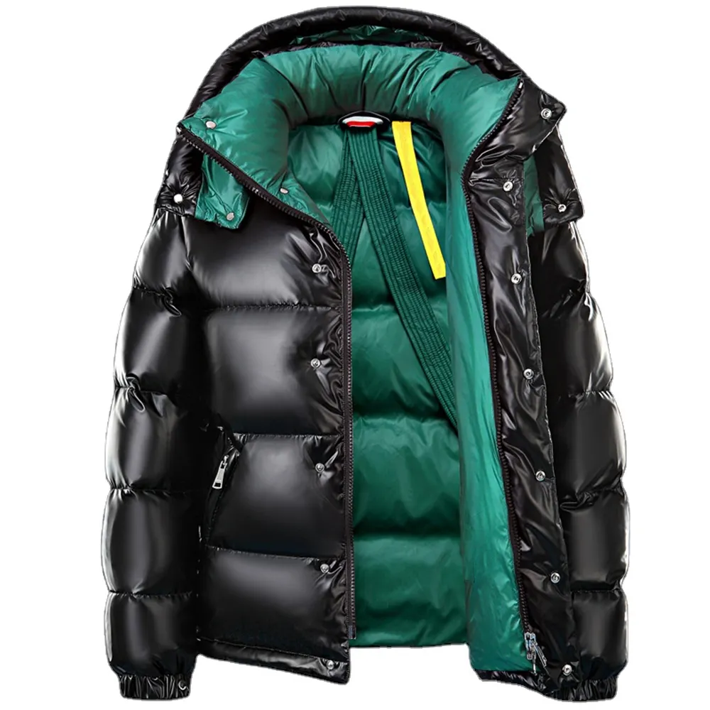 2023 Personalizado Canadá Inverno Frio 90% Branco Down Shinny Jacket Casaco Grosso Alta Qualidade Mens Down Puffer Jacket 2023