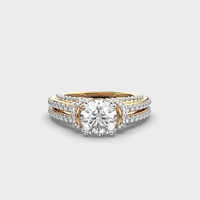 Bague de luxe pour homme avec diamant de laboratoire personnalisable, idéale pour demande en mariage ou anniversaire, clarté VS2, taille brillant, certifiée IGI, tendance