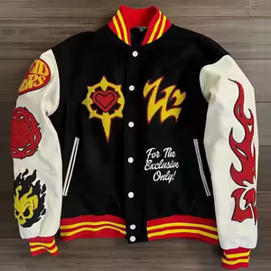 Veste bomber universitaire élégante personnalisée, broderie de haute qualité pour hommes, hiver - Product Image 2