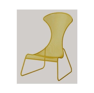 Diseño elegante de aspecto Premium Sala de dibujo de color blanco y silla de alambre de salón Sillas de metal de calidad premium Forma de cuenco - Product Image 3