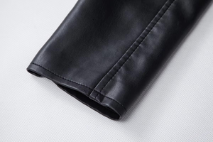 Tendencia de estilo para Otoño Invierno OEM Moto Elegante chaqueta de cuero para hombres Color personalizado 100% Chaqueta de cuero para hombres - Product Image 6