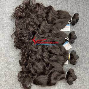 ผมต่อทำจากด้ายสีน้ำตาลธรรมชาติ100% ผมมนุษย์จากเวียดนาม - Product Image 4