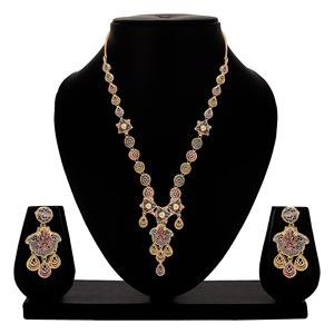 Bijoux de colliers plaqués 3 tons, ensemble de colliers modernes en laiton 3 tons, ensemble de bijoux de mode personnalisé, ensemble de bijoux de formage trois couleurs - Product Image 1