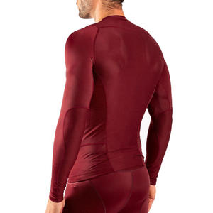 Camiseta de compresión MMA de manga larga con cuello redondo para artes marciales, personalizada con impresión digital por sublimación. - Product Image 4