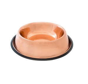 ชามอาหารแมวทำจากสเตนเลสชามขอบซิลิโคนพิมพ์อุ้งเท้าดีไซน์น่าสนใจ - Product Image 4