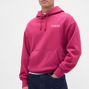 Sudadera con Capucha de Alta Calidad con Puños Acanalados y Logotipo Personalizado para Hombre, con Color Sólido y Bolsillos Tipo Canguro, Diseño de Mangas Completas - Product Image 1