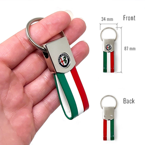 Llavero Elite Alfisti Italy con logotipos Alfa Romeo Accesorio colorido para fanáticos del automóvil - Product Image 2