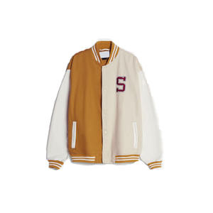 Chaquetas universitarias de manga larga para hombre hechas a medida Nuevo estilo Tela de invierno Últimos diseños de chaqueta Lisa para hombre patchwork 2025 - Product Image 1