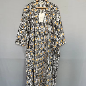 Tunique florale de haute qualité à manches courtes Meilleur prix Long tenue décontracté lavable Taille à manches courtes Taille des femmes à manches courtes Femmes - Product Image 1