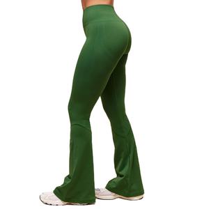 Leggings de sport taille haute pour femmes, confortables, coupe évasée, respirants, extensibles, en tissu tricoté écoresponsable avec coutures en spandex 2026 - Product Image 5