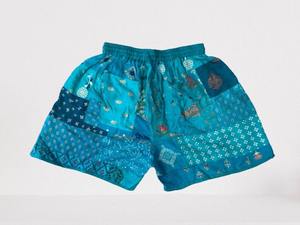 Femmes et hommes toutes saisons Patchwork sarouel Shorts taille élastique fermeture Festival vêtements-vente en gros - Product Image 3