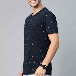 Camiseta de Hombre 100% Algodón, Corte Regular, Cuello Redondo, Diseño Básico, Hecha a Medida, Calidad al por Mayor, Camiseta Básica para Hombre - Product Image 2