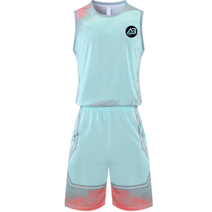 Uniforme de basketball respirant à manches courtes de haute qualité, 100 % polyester, unisexe, pour adultes, vente en gros, faible MOQ, vêtements de sport imprimés - Product Image 5