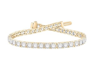 Pulsera de Diamantes Cultivados en Laboratorio con Corte Ultra Redondo de 8.00 Ct E-F VS en Platino para Fiesta de Compromiso para Mujer - Product Image 1