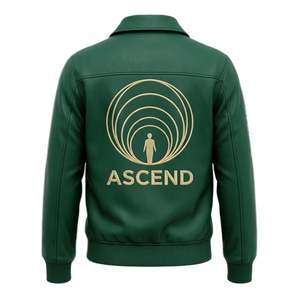 Chaqueta de Cuero Personalizada de Alta Calidad, Estilo Bomber, con Bordado, para Hombre, Estilo Harajuku, Ajustada, Urbana, OEM - Product Image 3