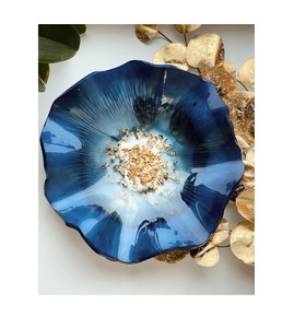 ชามเรซินตกแต่งทำมือชิ้นกลางโต๊ะรับประทานอาหารที่ทันสมัยอุปกรณ์เสริมห้องครัวหรูหราเสิร์ฟที่บ้าน - Product Image 1