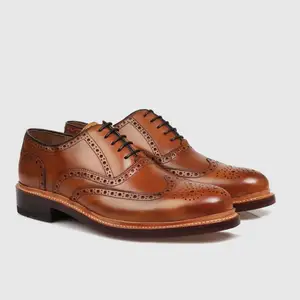 Новые стили Оксфорд броги с логотипом на заказ Роскошные шнурки итальянский дизайнер натуральная кожа броги обувь для мужчин