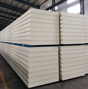 แผงแซนวิช PU สำหรับสถานที่แช่แข็งอาหารทะเลด้วยระบบพ่น<span class=keywords><strong>โฟม</strong></span> PUR แบบเซลล์ปิดที่มีค่าการนำความร้อนต่ำพิเศษ - Product Image 3