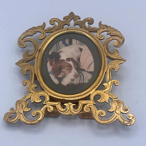 กรอบรูปดีไซเนอร์ทรงกลมสีทองแนววินเทจสำหรับตกแต่งที่วางของบนโต๊ะสำหรับงานอีเวนต์ของขวัญของที่ระลึก - Product Image 1