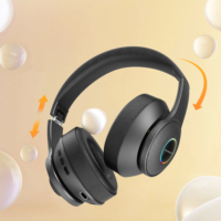Casque Gaming Earldom avec Microphone et Lumière RGB, Casque PC Gamer avec Son Surround Stéréo, Casque Audio Circum-Auriculaire
