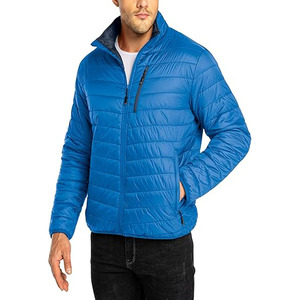 Veste matelassée pour homme en duvet d'oie de haute qualité, brillante et à bulles - Product Image 1