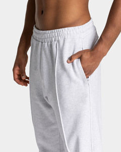 กางเกงวิ่งขาตรงสีเทาสำหรับผู้ชายกางเกงเล่นกีฬาผ้าฟลีซคอตตอนเข้ายิม - Product Image 5