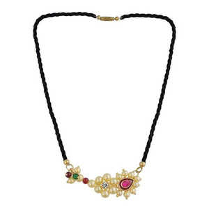 Kriaa Maharashtrian Pearl Nath Mangalsutra Bracelets de perles fines 1503010 - Product Image 1