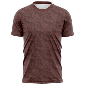 T-shirts d'été camouflage coupe ajustée pour hommes séchage rapide respirant et confortable pour la vente en gros de fitness en salle de sport - Product Image 5