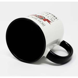 Mug fantaisie 50e anniversaire avec anse dorée, personnalisable par sublimation, compatible micro-ondes, en grès, idée cadeau de mariage - Product Image 6
