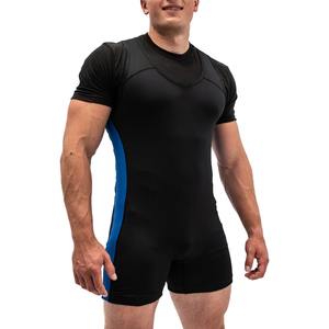 Combinaisons de lutte extensibles sur mesure 2025 pour hommes, pour la musculation et l'haltérophilie, avec logo personnalisé, durables et à séchage rapide - Product Image 3
