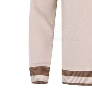 เสื้อกันหนาวคอวีธรรมดาสำหรับผู้ชายเสื้อสเวตเชิ้ตคอวีแบบลำลองสำหรับผู้ชายผ้าคอตตอนผสม - Product Image 4