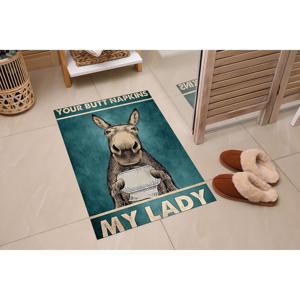 Alfombra estampada: diseño moderno, antideslizante, fácil de limpiar, ideal para pasillos y baños, alfombra delgada no tejida - Product Image 4