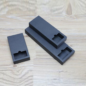 Lote Marrón Negro Blanco Kraft Caja de embalaje de cartón Embalaje Regalo Cajón de papel negro Cajas de regalo Cartón - Product Image 4