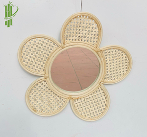 Espejo de pared de ratán para la decoración del hogar en forma de flor nuevo diseño hecho a mano espejos naturales hechos en Vietnam - Product Image 6