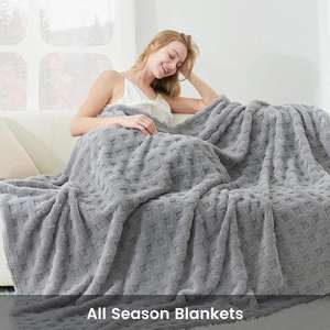 Fleece Throw <b>Blanket</b> 100% Acrylic Soft <b>Warm</b> Fluffy Eco-Friendly All-Season Decorative Giftable Bed <b>Blankets</b> for Women Men - Product Image 6