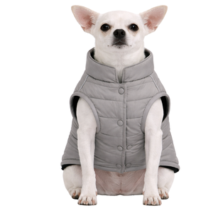Gilet matelassé imperméable pour chien, veste d'hiver chaude et isolée, manteau léger pour animaux de compagnie pour les conditions météorologiques froides en extérieur - Product Image 1