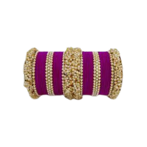 Vente en gros d'ensemble de bracelets Churiya style indien pour mariage dernier modèle bijoux pour femmes ensembles de bracelets de mariée faits à la main pour dames - Product Image 4