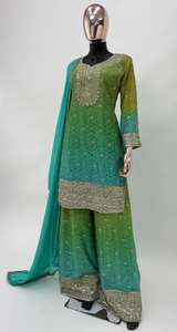 Designer de luxe style Bollywood Lehenga Choli Salwar Kameez pour femmes pour les fêtes de mariage et les vêtements d'extérieur d'hiver d'Inde - Product Image 6