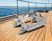 Ancre pliante en acier inoxydable 316, ancre de bateau pliable de type Bruce pour yacht, bateau rapide, matériel d'amarrage marin