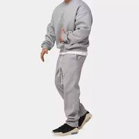 Nouveau 70% coton 30% Polyester sweat à capuche surdimensionné survêtement décontracté hommes à la mode ensemble de vêtements de sport sweats pour hommes