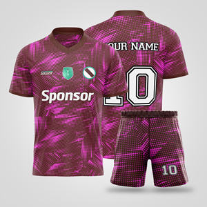 Ropa de fútbol personalizada de alta calidad, ropa de equipo de tela transpirable, ropa deportiva de fútbol para hombres, conjunto de Jersey hecho en Vietnam - Product Image 3