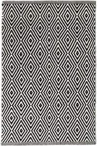 Alfombra de algodón moderna hecha a mano con diamantes, alfombra Jacquard cuadrada de estilo indio, para el hogar Reversible diseño geométrico, oficina, comedor - Product Image 5