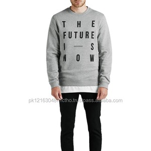 Sudadera de Invierno para Hombre, Color Gris Jaspeado, de Algodón y Felpa, con Estampado Digital y Tinte Liso, Personalizable con Impresión Frontal - Product Image 2